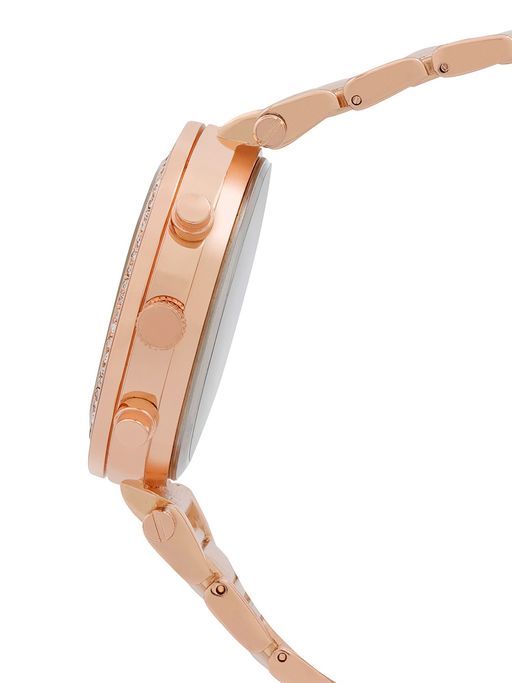 Pink Carlie Multifunction White Ceramic Watch Joker And Witch