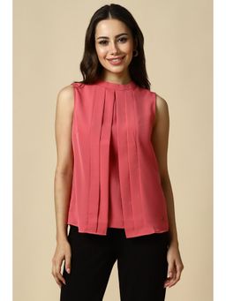 Allen Solly - Women Coral Solid Formal Top