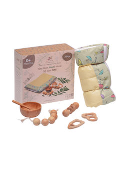 Ariro - Multi-Color New Born Neem Wood Gift Box (0-3 Months)