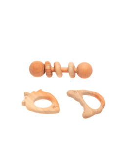 Ariro - Brown New Born Toys Gift Set (3-6 Months)