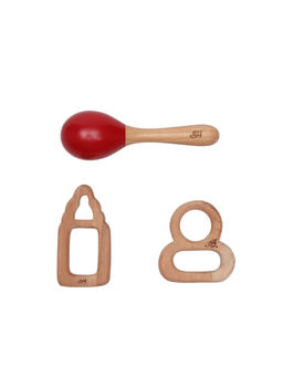 Ariro - Brown New Born Toys Gift Set (3-6 Months)