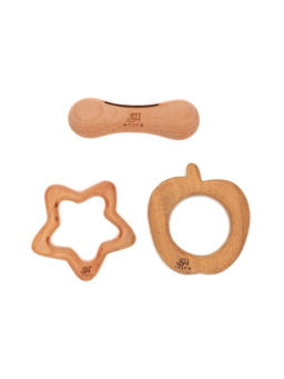 Ariro - Brown New Born Toys Gift Set (3-6 Months)