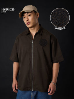 The Souled Store - Brown Official Kung Fu Panda: Po Men Oversized Shirt