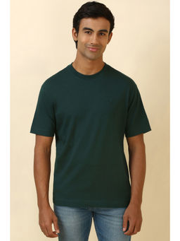 Allen Solly - Men Green Graphic Print Crew Neck T-Shirt