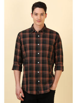 Allen Solly - Men Black Check Full Sleeves Casual Shirt