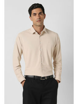 Van Heusen - Beige Solid Shirt
