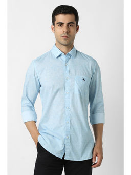 Van Heusen - Blue Printed Shirt