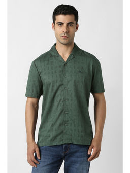 Van Heusen - Green Printed Shirt