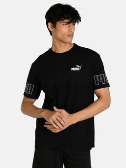 Puma - Power Colorblock Mens Black T-shirt