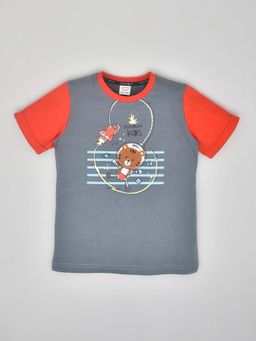 YOUMAA - Green Printed Comfortable Fit T-Shirt