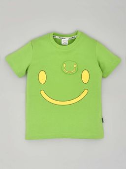 YOUMAA - Green Printed Comfortable Fit T-Shirt