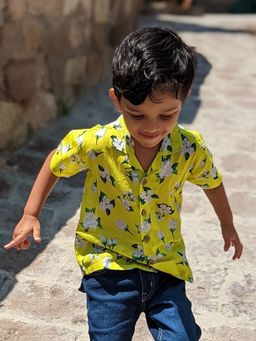 Tura Turi - Green Printed Regular Fit Shirt