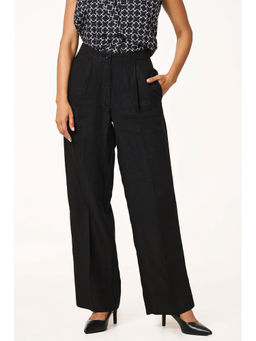 TERRA LUNA - Black Delphi Linen Trouser