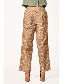 TERRA LUNA - Brown Delphi Monogram Trouser