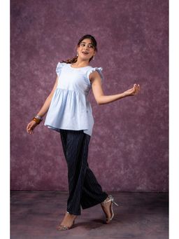 Juniper - Blue Urban Stripe Breeze Top