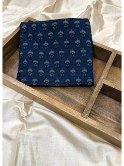 Palash - Indigo Cotton Abstract Unstitched Kurta