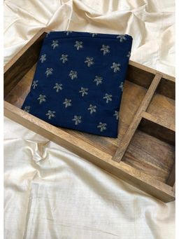 Palash - Indigo Cotton Abstract Unstitched Kurta