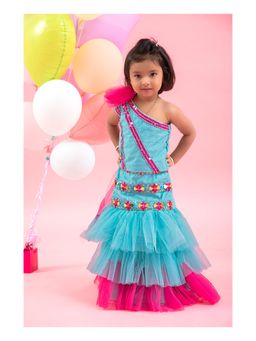 Kirti Agarwal Pret n Couture - Crop Top with Embroidered Lehenga