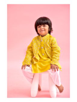 Kirti Agarwal Pret n Couture - Attached Jacket Style Kurta with Pyjama