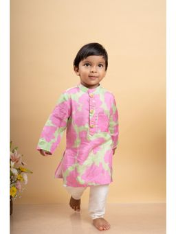 Kirti Agarwal Pret n Couture - Elegant Red Kurta with Embroidery with Pyjamas