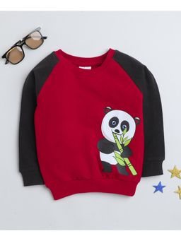 Bumzee - Red Boys Full Sleeves Sweatshirt