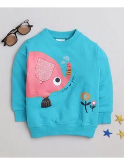 Bumzee - Morpho Blue Boys Full Sleeves Sweatshirt