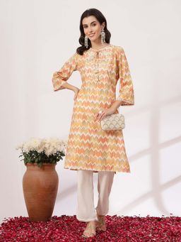 Nayam by lakshita - Women Zig Zag Printed Kurta and Palazzo (Set of 2)