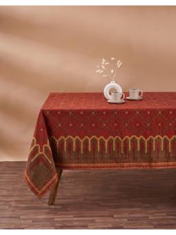 Fabindia - Nirvik Printed Cotton Table Cover (6 Seater)