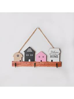 Voncasa - Multi-Color MDF + Iron Hanging Hooks