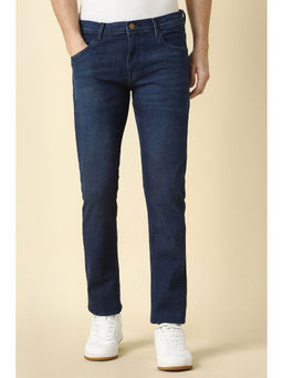 Allen Solly - Men Navy Blue Skinny Fit Dark Wash Jeans