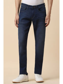 Allen Solly - Men Navy Blue Slim Fit Dark Wash Jeans