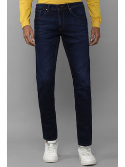 Allen Solly - Men Navy Blue Slim Fit Dark Wash Jeans