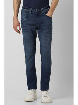 Van Heusen - Men Navy Blue Dark Wash Straight Fit Jeans