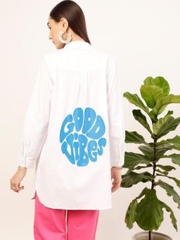STREET 9 - Women White Oversize Shirt