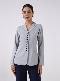 Powersutra - Women Silver Dust Grey Top