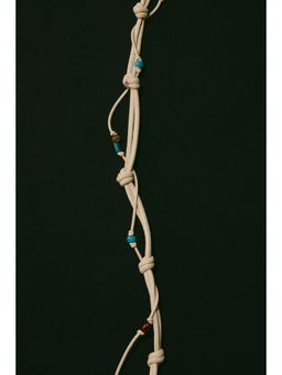 H&M - Women Beige Embellished Cord Belt