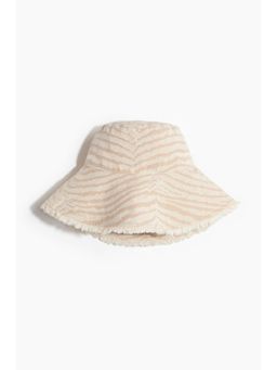 H&M - Women Beige Cotton Bucket Hat