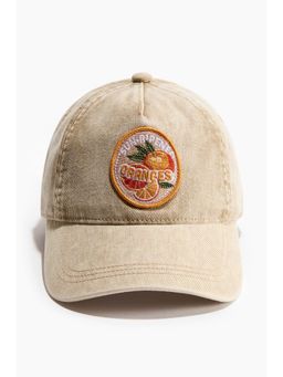 H&M - Women Beige Cotton Twill Cap