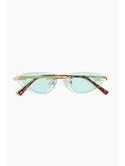 H&M - Women Gold Rimless Cat-Eye Sunglasses