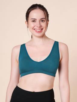 Sillysally - Peacock Active Padded Bralette