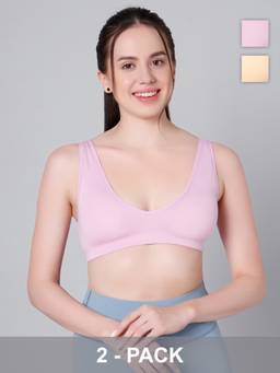 Sillysally - Multi Active Padded Bralette (Pack of 2)
