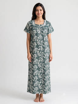 Juliet - Women Grey Polyviscose Nighty