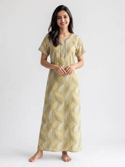 Juliet - Women Beige Polyviscose Nighty