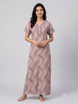 Juliet - Women Pink Polyviscose Nighty