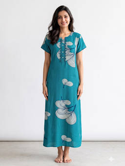 Juliet - Women Green Polyviscose Nighty