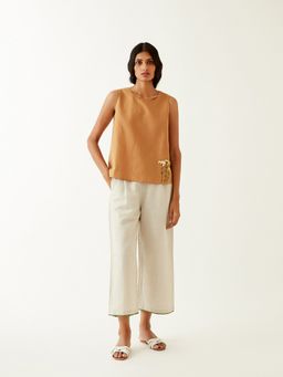 Ancestry - Raat Phool Cotton Top - Brown