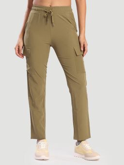 Bene Kleed - Khaki Women Lightweight Elasticated Waistband Cargo Pant