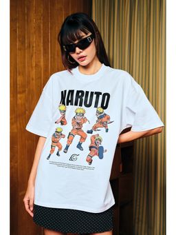 Bonkers Corner - Women Blue Dynamic Ninja Oversized T-Shirt