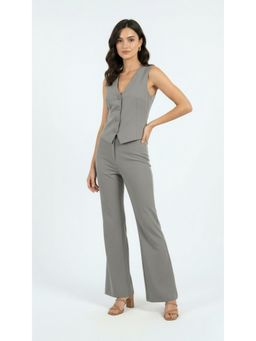 COLOR CAPITAL - Grey Bootcut Pant