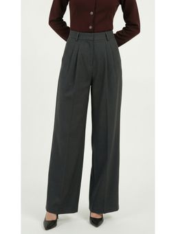 COLOR CAPITAL - Grey Straight Pant